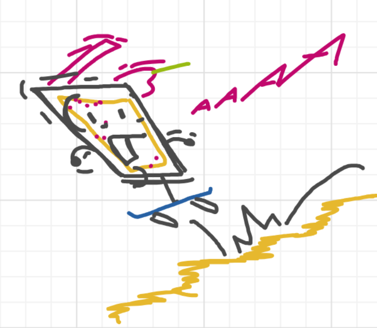 A panel from Running Duos, episode four of the Board Boards object show by Furretwalk/WalkingFurret.